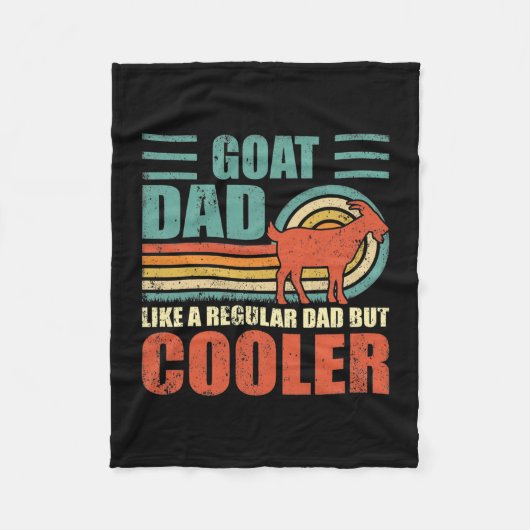 Mannen grappige geit vader als een gewone vader, m fleece deken (Voorkant)