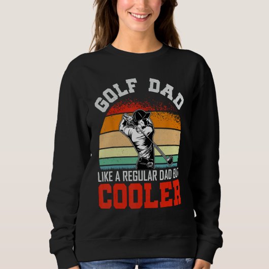 Mannen grappige golfvader als een gewone vader, ma trui (Voorkant)