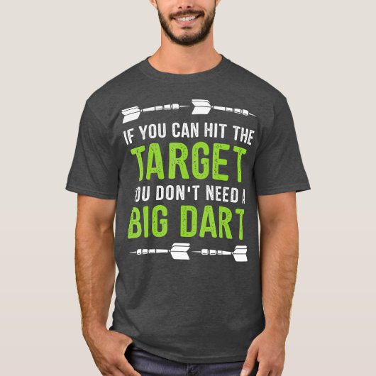 Mannen Grappige Gooi Darts Gift Dart League Team T-shirt (Voorkant)