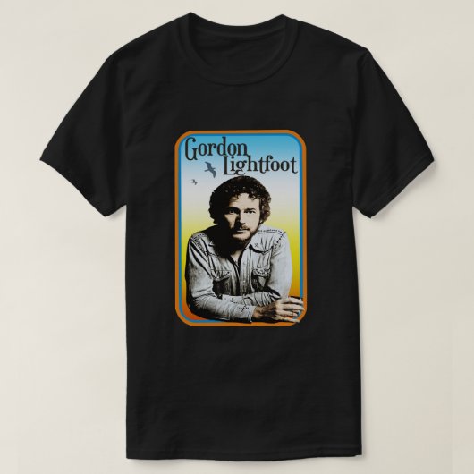 Mannen grappige Gordon Lightfoot Gift for Music Fa T-shirt (Design voorkant)