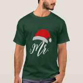 Mannen grappige kerstparen die overeenkomen met de t-shirt (Voorkant)