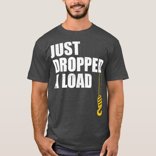 Mannen grappige kraanmachinist heeft net een ladin t-shirt (Voorkant)