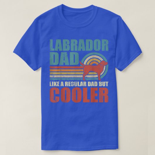 Mannen grappige labrador vader als een gewone vade t-shirt (Design voorkant)