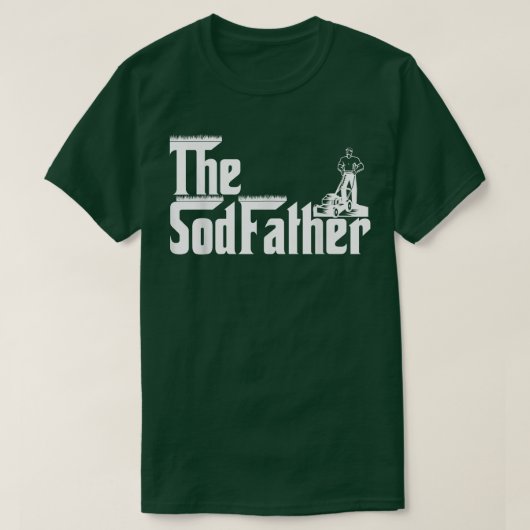 Mannen grappige landschaar Sodfather Mannen Grass  T-shirt (Design voorkant)