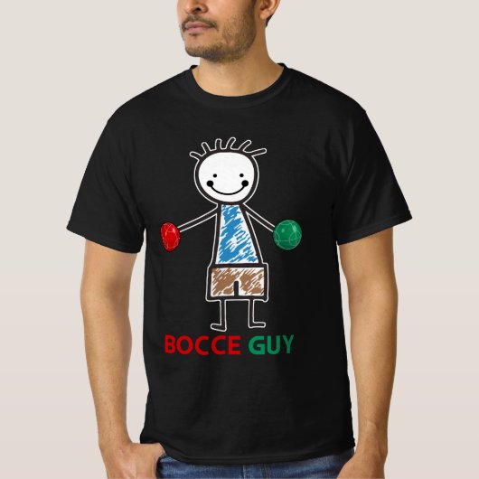 Mannen Grappige Meme Bocce Ball Design Boys Bocci T-shirt (Voorkant)