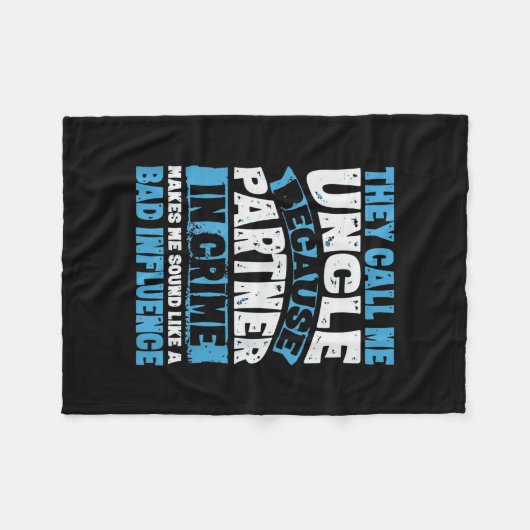 Mannen grappige oom cadeautjes van Niece en Nephew Fleece Deken (Voorkant (Horizontaal))