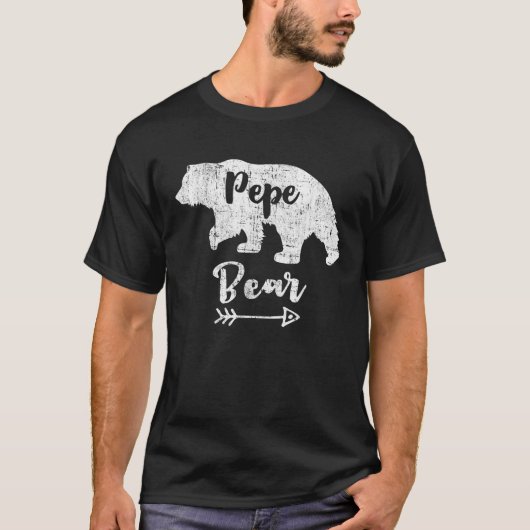 Mannen Grappige Pepe Beer Vaderdag T-shirt (Voorkant)