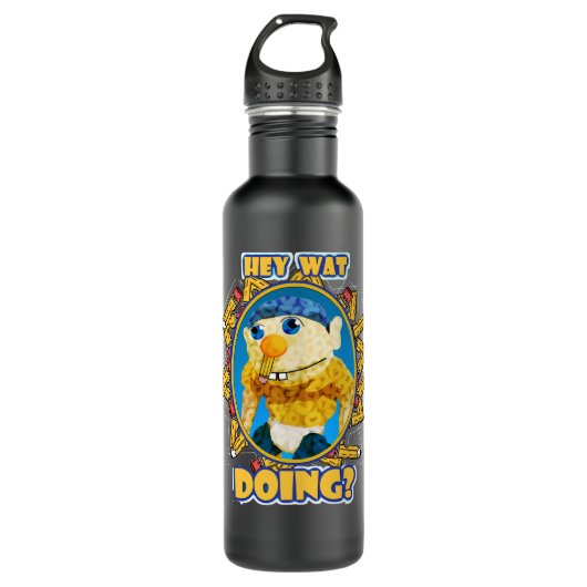 Mannen grappige Super Gaming Mario Gifts voor muzi Waterfles (Voorkant)