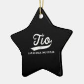 Mannen grappige tio-cadeau als een oom-koeler keramisch ornament (Links)