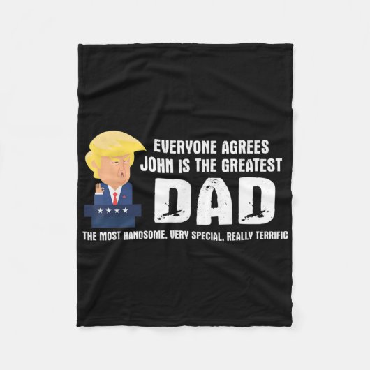 Mannen Grappige Trump Gezegde Grootste Pap Quote - Fleece Deken (Voorkant)