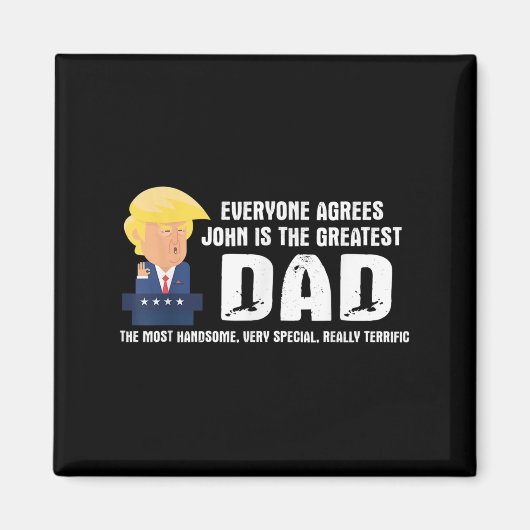 Mannen Grappige Trump Gezegde Grootste Pap Quote - Magneet (Voorkant)
