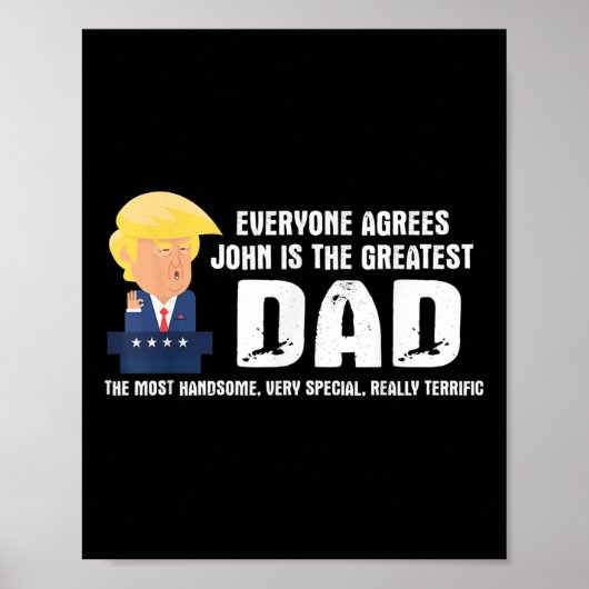 Mannen Grappige Trump Gezegde Grootste Pap Quote - Poster (Voorkant)