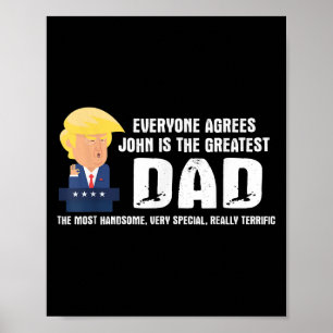 Mannen Grappige Trump Gezegde Grootste Pap Quote - Poster