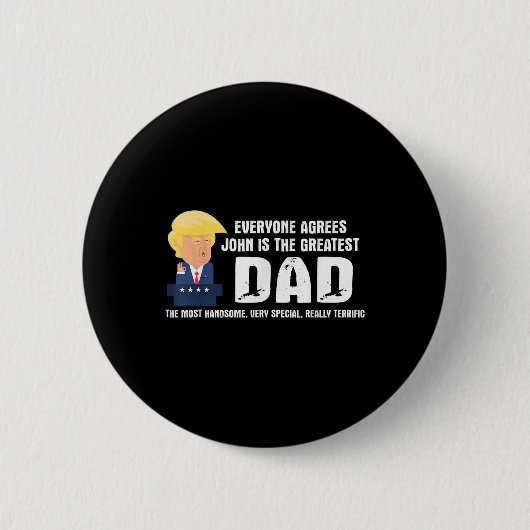 Mannen Grappige Trump Gezegde Grootste Pap Quote - Ronde Button 5,7 Cm (Voorkant)
