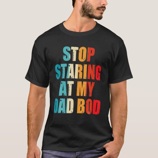 Mannen grappige vader bod vaders figuur T Mannen v T-shirt (Voorkant)