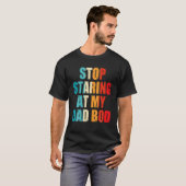 Mannen grappige vader bod vaders figuur T Mannen v T-shirt (Voorkant volledig)