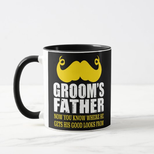 Mannen grappige vader van de Groom Great Gift voor Mok (Links)