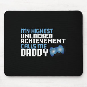 Mannen Grappige Vaderdag voor Gamer Dad Videogame Muismat