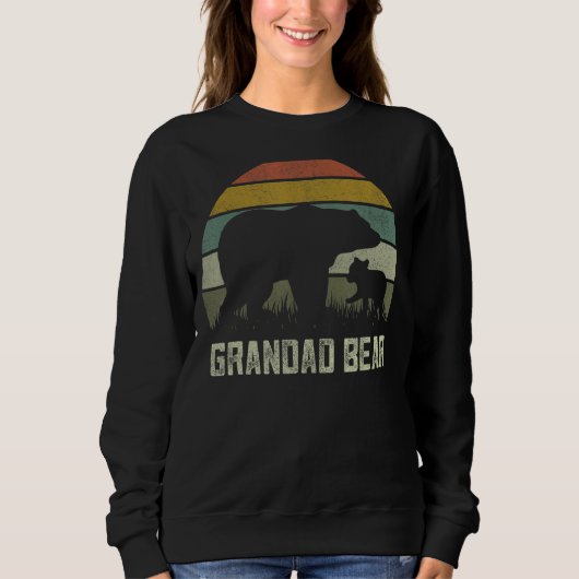 Mannen Grappige Vaders Dag Opa Cub Kinder Grandad  Trui (Voorkant)