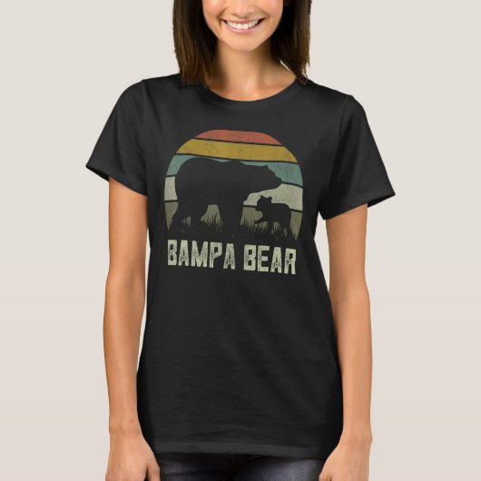 Mannen Grappige Vaders Dag Opa Vader Cub Kinder Ba T-shirt (Voorkant)