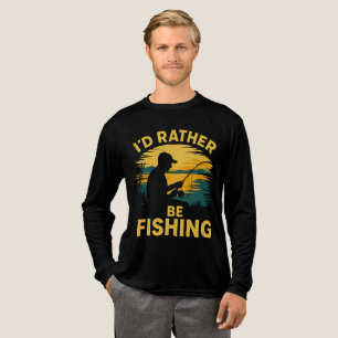 Mannen grappige visserij  Tri-Blend shirt