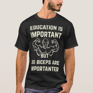 Mannen grappige voorlichting is belangrijk , maar t-shirt