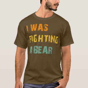 Mannen grappigheid Ik vecht tegen herstel van scha T-shirt