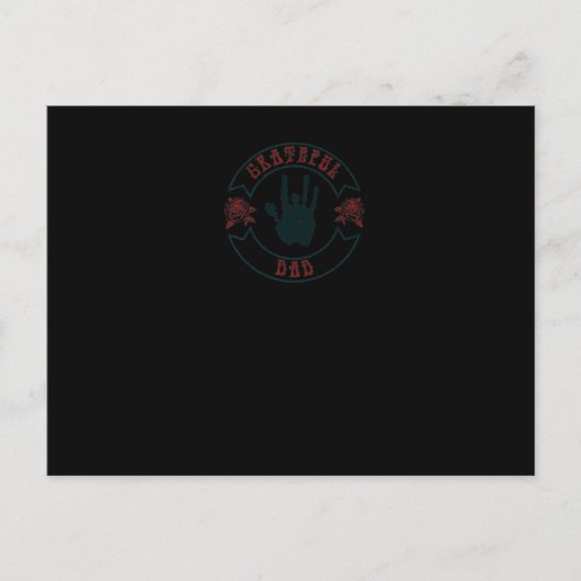 Mannen Grateful Dad T-Shirt Aankondigingskaart (Voorkant)