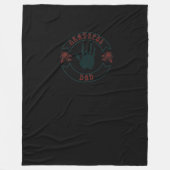 Mannen Grateful Dad T-Shirt Fleece Deken (Voorkant)