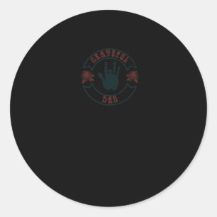 Mannen Grateful Dad  T-Shirt Ronde Sticker