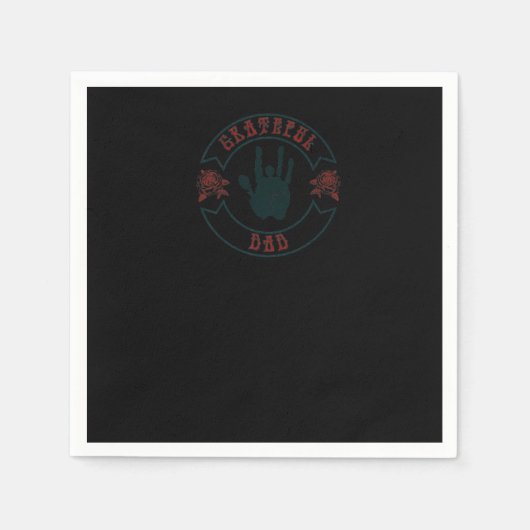 Mannen Grateful Dad  T-Shirt Servet (Voorkant)