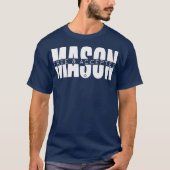 Mannen gratis en geaccepteerde Mason Premium T-shirt (Voorkant)