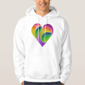Mannen, Green Love Hoodie (Voorkant)