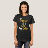 Mannen grens Collie T-shirt (Voorkant volledig)