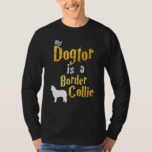 Mannen grens Collie T-shirt (Voorkant)