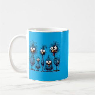 Mannen Gretig Kleurrijke Grappige Kip Kunst Crazy Koffiemok