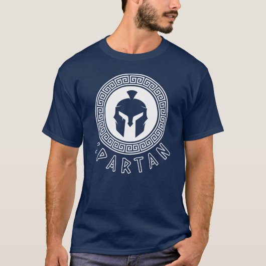 Mannen Griekenland Spartan T-shirt (Voorkant)
