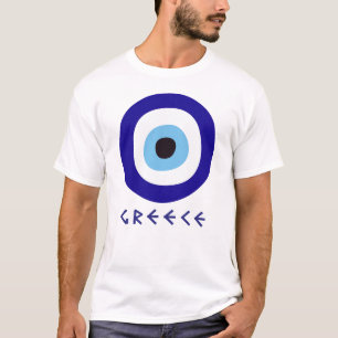 Mannen Grieks boze oog T-shirt