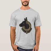 mannen grijs T-shirt (Voorkant)