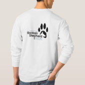 Mannen Grijze hoes met zwarte vulling - KustGSR T-shirt (Achterkant)