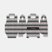 Mannen grijze Suit en rode Stropdas Gable Favor Bo Bedankdoosjes (Uitgevouwen)