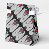 Mannen grijze Suit en rode Stropdas Tent Favor Box Bedankdoosjes (Achterkant)