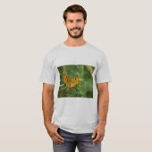 Mannen Grijze vlinder T-shirt (Voorkant volledig)