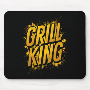 Mannen Grill Koning Bbq Master Smoke That Meat Gri Muismat