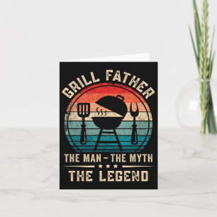 Mannen Grill Vader Grillen BBQ Vleesroker Kaart
