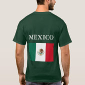 Mannen Groen Shirt Mexico-vlag (Achterkant)