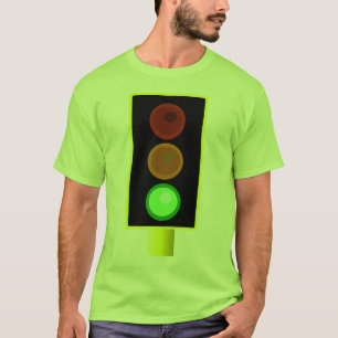 Mannen groen verkeerslicht Shirt