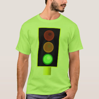 Mannen groen verkeerslicht Shirt