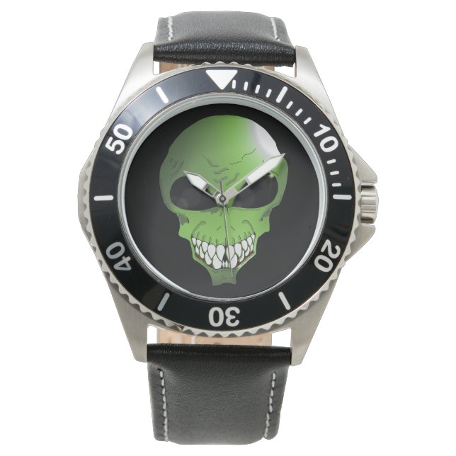 Mannen Groene alien Horloge (Voorkant)