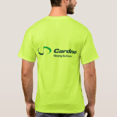 Mannen Groene T-shirt met basisveiligheid (Achterkant)